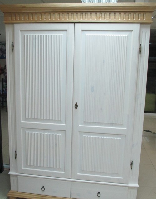 шкаф Хельсинки-2 белый воск/антик