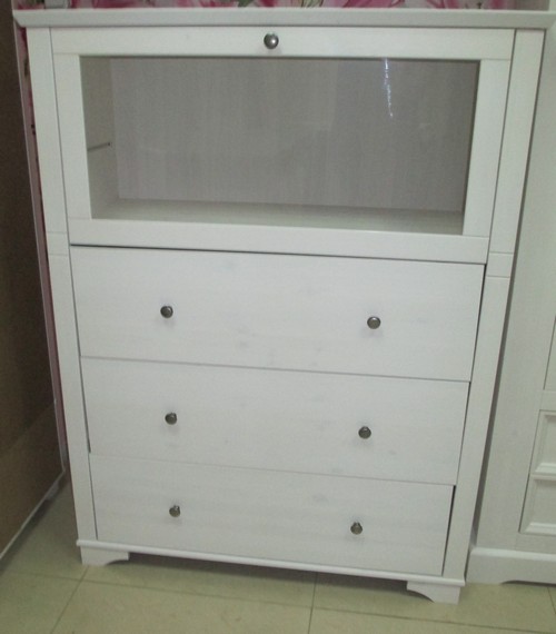 комод Бейли белый воск