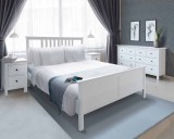 Коллекция белой мебели из сосны Хемнэс ИКЕА серия мебели белый воск, белый воск/антик