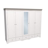 Пятидверные шкафы из массива сосны со склада в Москве