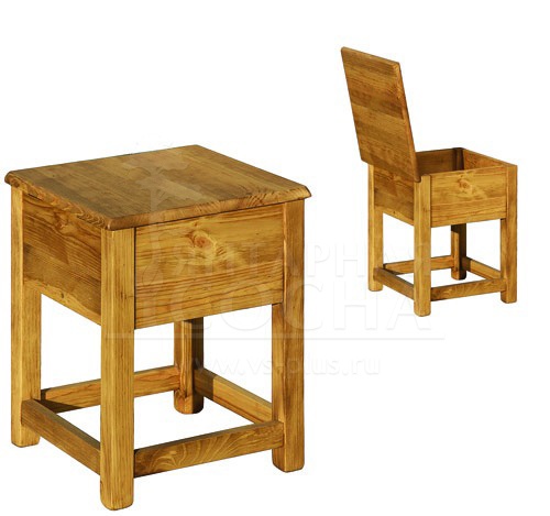 Табурет с ящиком TABCOFFRE без сердца Табурет с ящиком TABCOFFRE без сердца