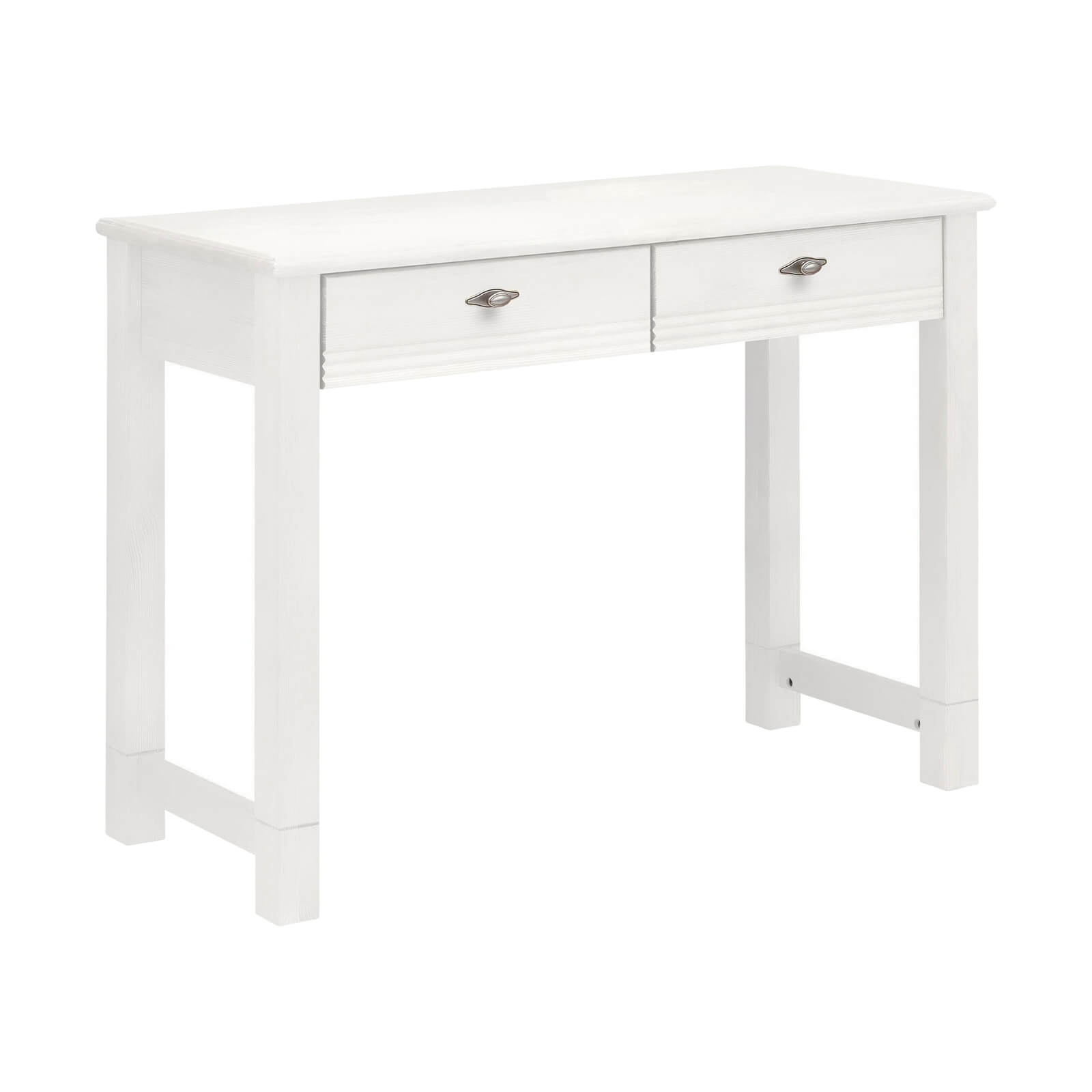 Стол туалетный "Рауна" с зеркалом (белый воск УКВ) из массива сосны Стол туалетный "Рауна" с зеркалом (белый воск УКВ) из массива сосны