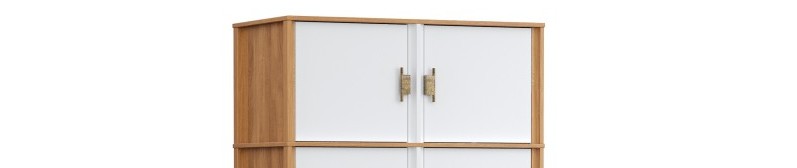 Антресоль шкафа 2х дверного Бридж браун/белый лак картинка 1 Антресоль шкафа 2х дверного Бридж браун/белый лак картинка 1