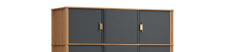 Антресоль шкафа 3х дверного Бридж браун/серый 7012 картинка 1 Антресоль шкафа 3х дверного Бридж браун/серый 7012 картинка 1