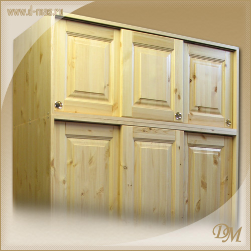 Антресоль шкафа -купе Оскар-3 фасад без сучков Купить для шкафа антресоль деревянную - сосна