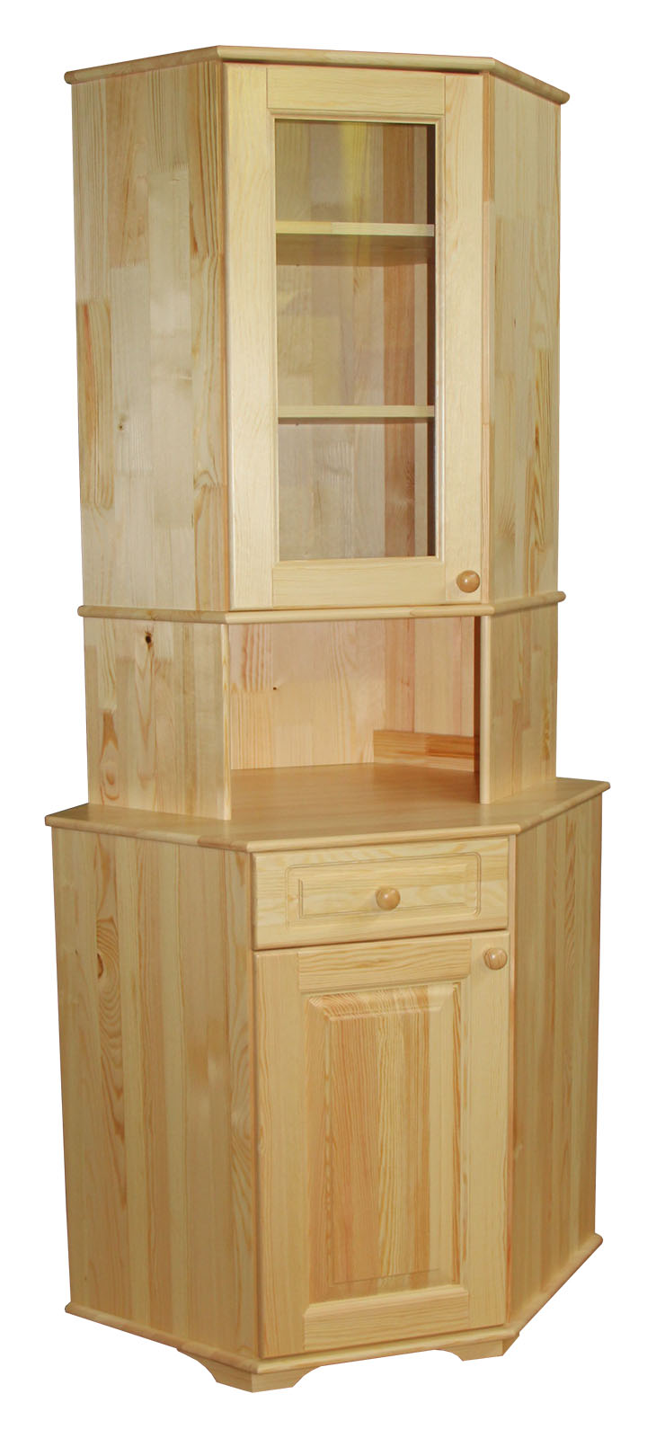Буфет для кухни Владимир угловой из сосны купить в Москве недорого Буфет для кухни Владимир угловой из сосны купить в Москве