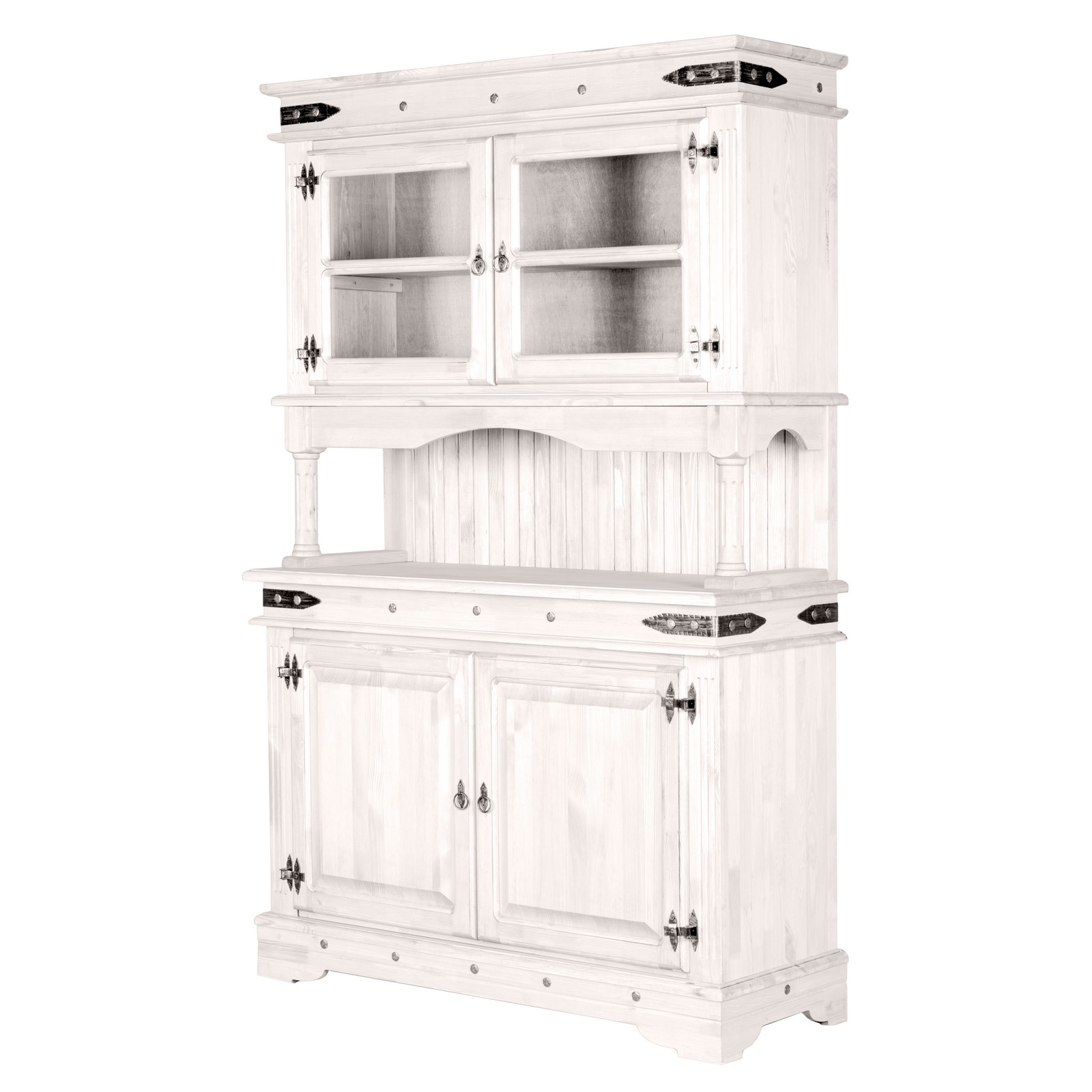 Буфет Викинг - 01 белый воск массив сосны Буфет Викинг - 01 белый воск картинка 1