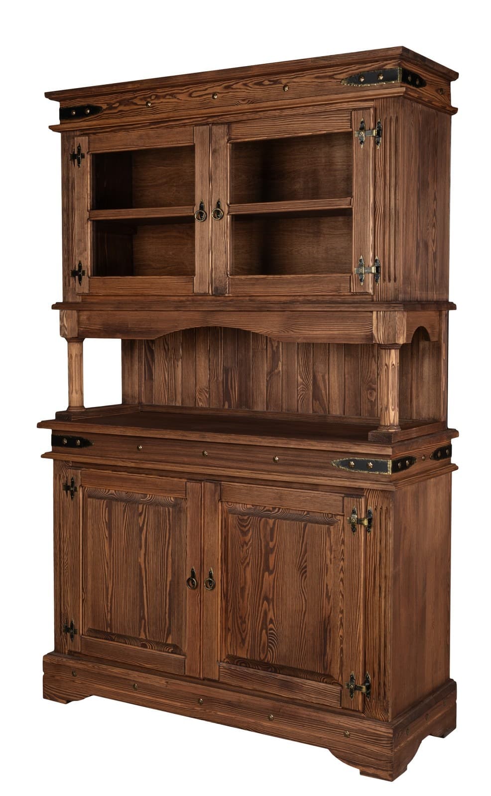 Буфет Викинг - 01 орех массив сосны Буфет Викинг - 01 орех картинка 1