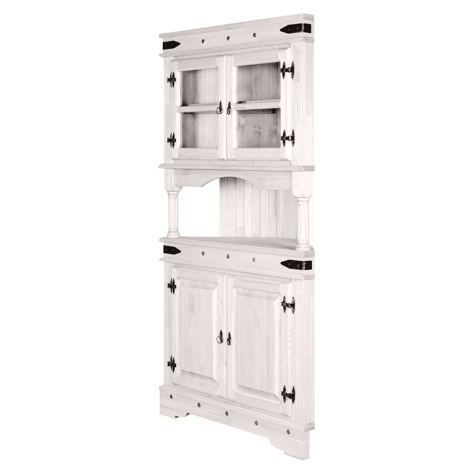 Буфет Викинг 02 (угловой) белый воск купить в Москве Буфет Викинг 02 (угловой) белый воск картинка 1