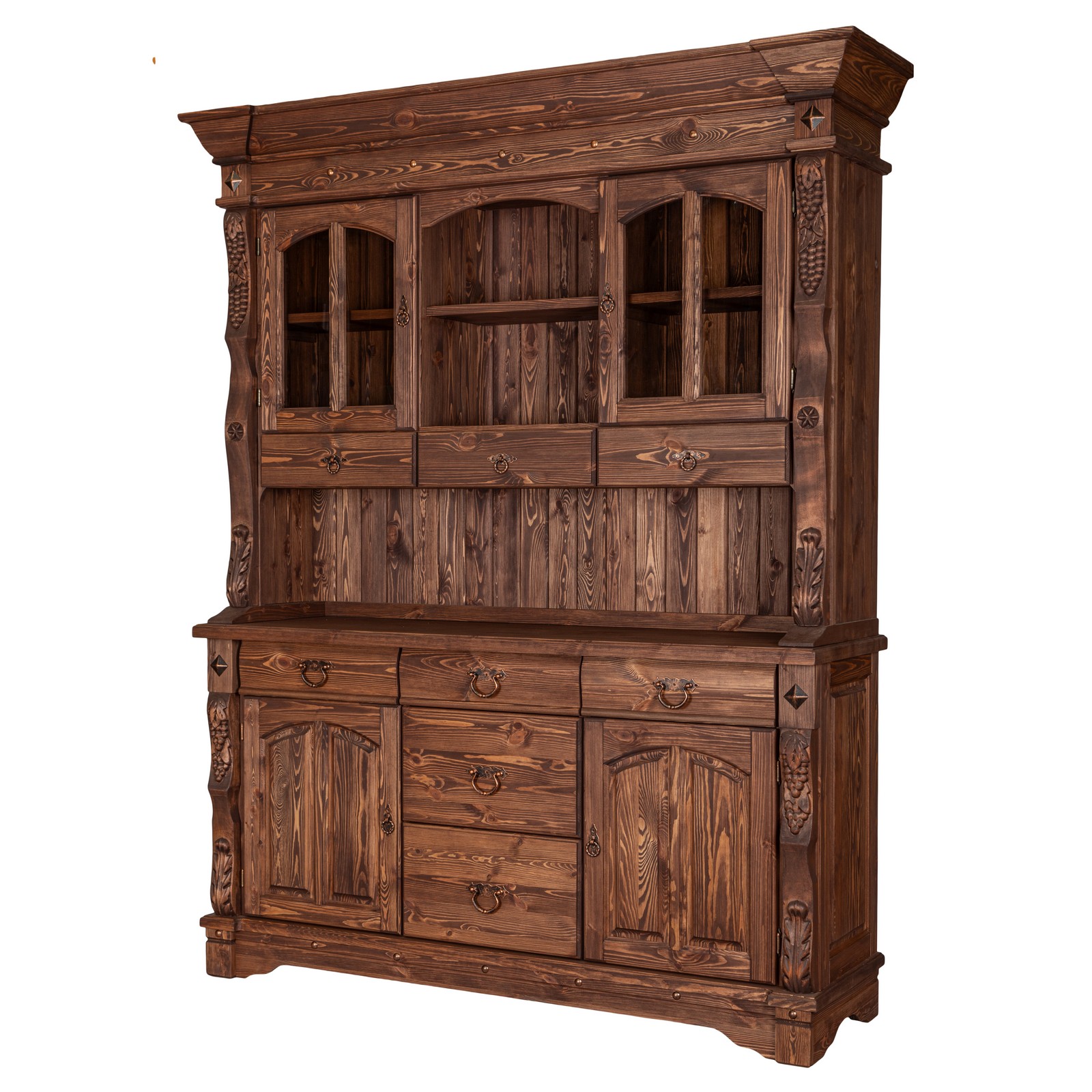 Буфет Викинг GL-05/01 с ящиками ОРЕХ купить в Москве Буфет Викинг GL-05/01 с ящиками ОРЕХ картинка 1