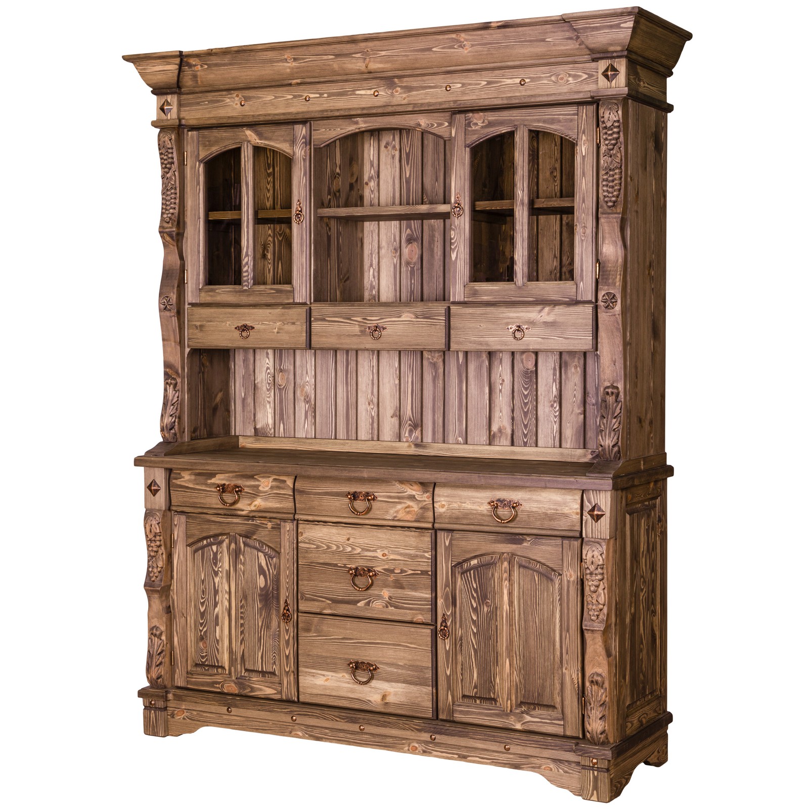 Буфет Викинг GL-05/01 с ящиками ПАЛИСАНДР купить в Москве Буфет Викинг GL-05/01 с ящиками ПАЛИСАНДР картинка 1