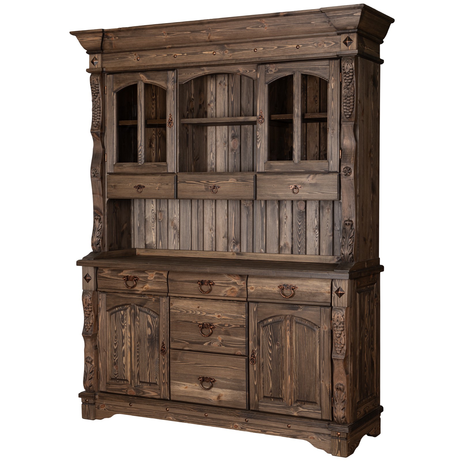 Буфет Викинг GL-05/01 с ящиками ВЕНГЕ купить в Москве Буфет Викинг GL-05/01 с ящиками ВЕНГЕ картинка 1