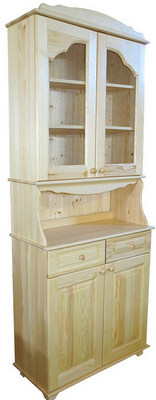 Буфет Владимир 2-х дверный массив сосны деревянный буфет для кухни Владимир 2-х дверный из массива сосны