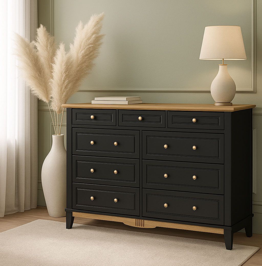 Комод 036 Пенни блэк/антик 24 купить в Москве Комод 036 Пенни блэк/антик 24 картинка 1