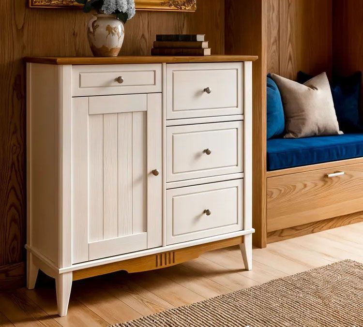 Комод 113 Пенни белый воск/антик 24 купить в Москве Комод 113 Пенни белый воск/антик 24 картинка 1