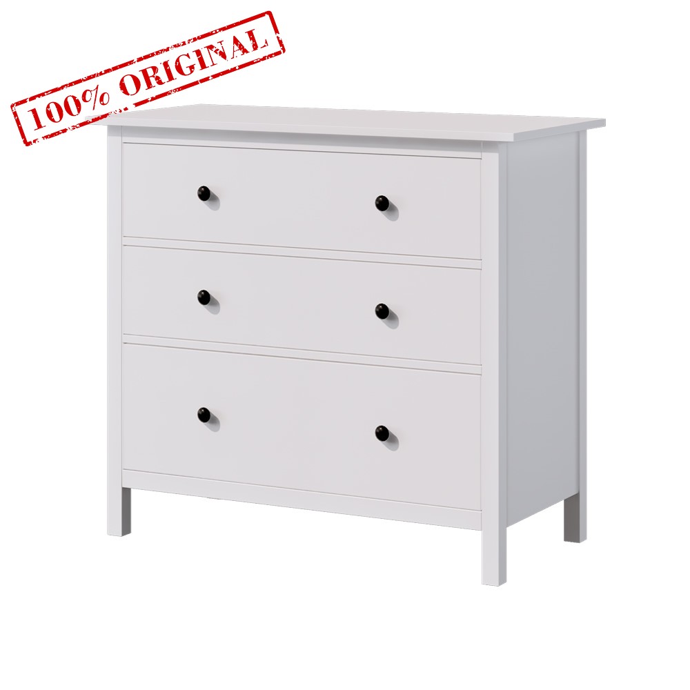 Комод 3 ящика ХЕМНЭС (Россия) белый картинка - 1 Комод 3 ящика ХЕМНЭС (Россия) белый картинка - 1