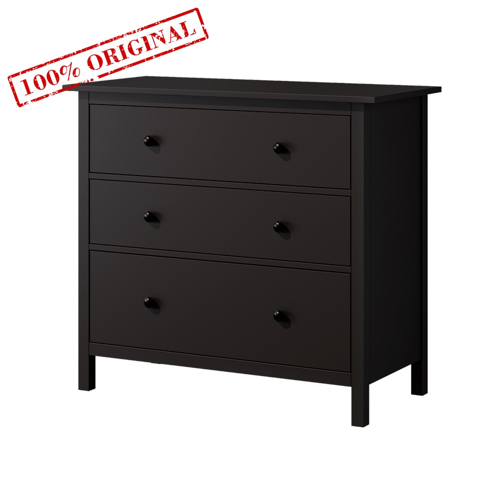Комод 3 ящика ХЕМНЭС (Россия) венге - картинка 1 Комод 3 ящика ХЕМНЭС (Россия) венге - картинка 1