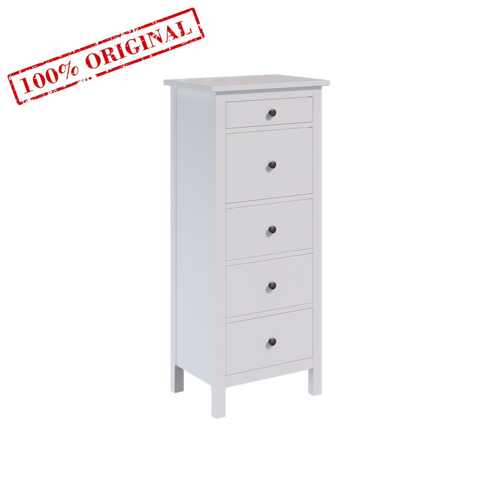 Комод 5 ящиков ХЕМНЭС Россия белый оригинал - картинка 1 Комод 5 ящиков ХЕМНЭС Россия белый оригинал - картинка 1