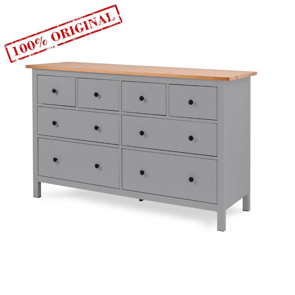 Комод 8 ящиков КЫМОР ХЕМНЭС (Россия) серый / светло коричневый картинка 1 Комод 8 ящиков КЫМОР ХЕМНЭС (Россия) серый / светло коричневый картинка 1