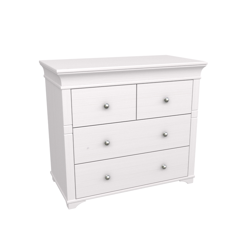 Комод Бейли белый воск - картинка 1 Комод Бейли белый воск - картинка 1