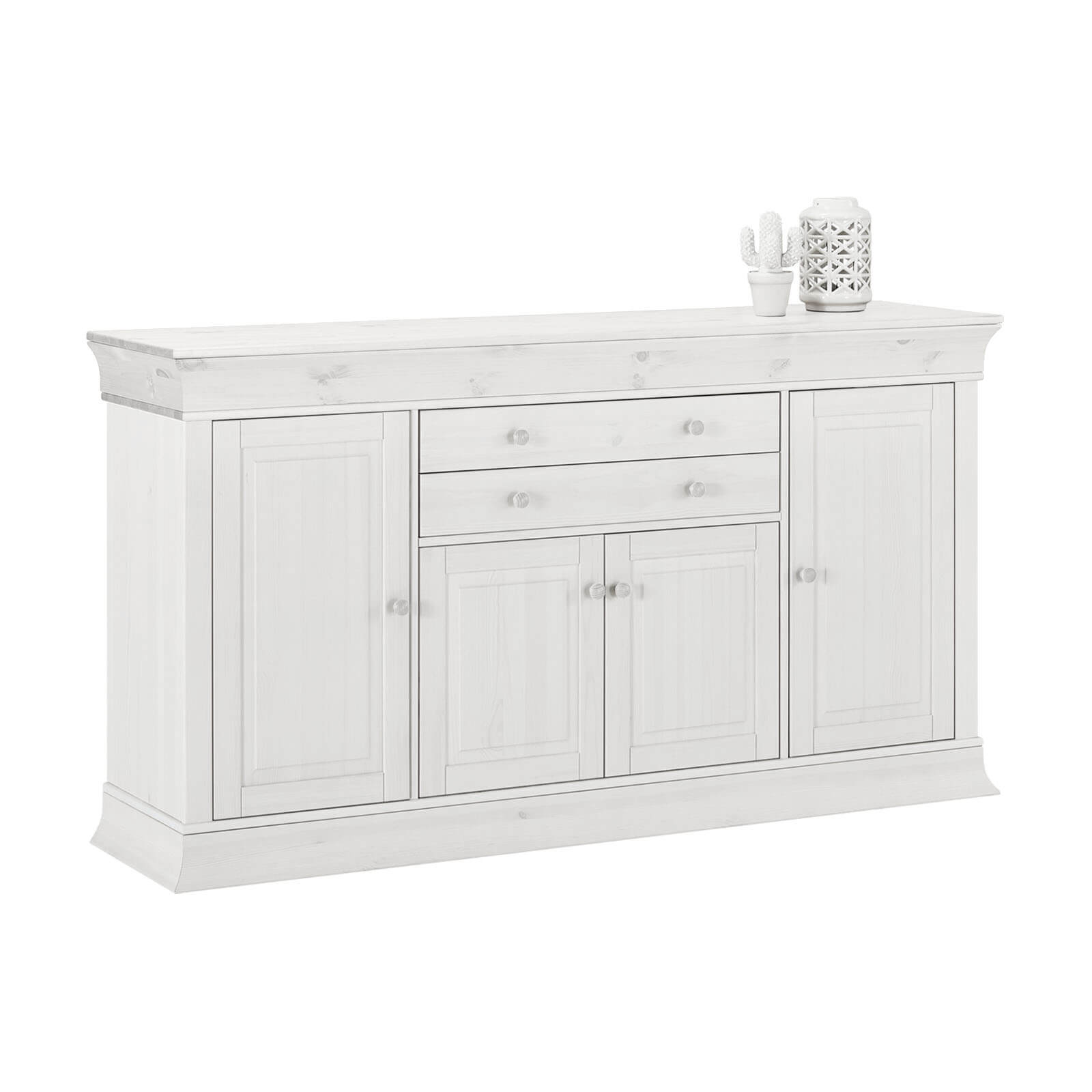 Комод Бостон 4+2 белый воск - картинка 1 Комод Бостон 4+2 белый воск - картинка 1