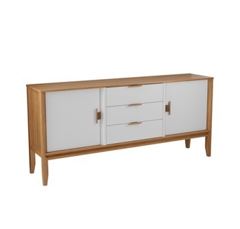 комод Бридж 2 двери 3 ящика браун/белый лак комод Бридж 2 двери 3 ящика браун/белый лак