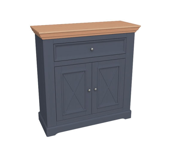 Комод Форест 2 двери и ящик серый 7012/бейц-масло картинка 1 Комод Форест 2 двери и ящик серый 7012/бейц-масло картинка 1