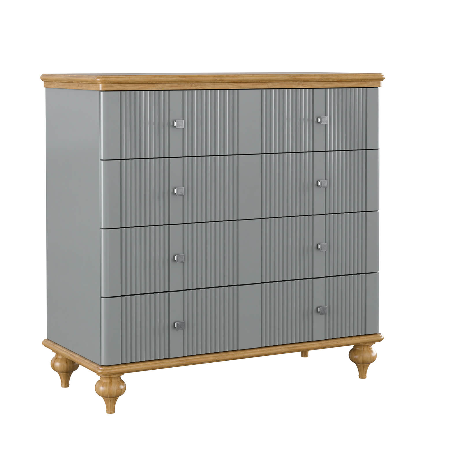 Комод Рандеву-04 МАССИВ СОСНЫ серый №7042 + антик №24 картинка 1 Комод Рандеву-04 МАССИВ СОСНЫ серый №7042 + антик №24 картинка 1