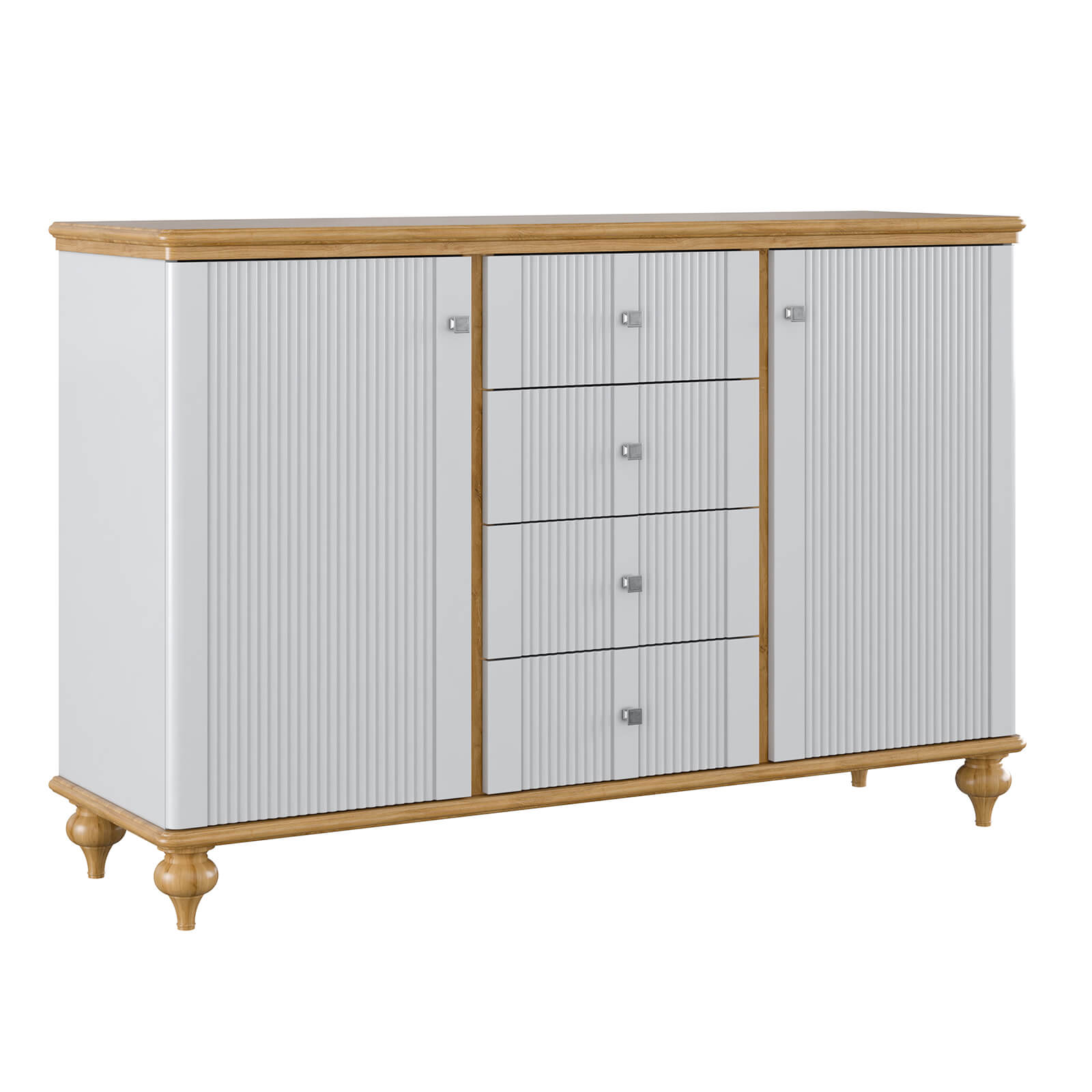 Комод Рандеву 324 (белый лак/антик-24)-10 Комод Рандеву 324 (белый лак/антик-24)-10