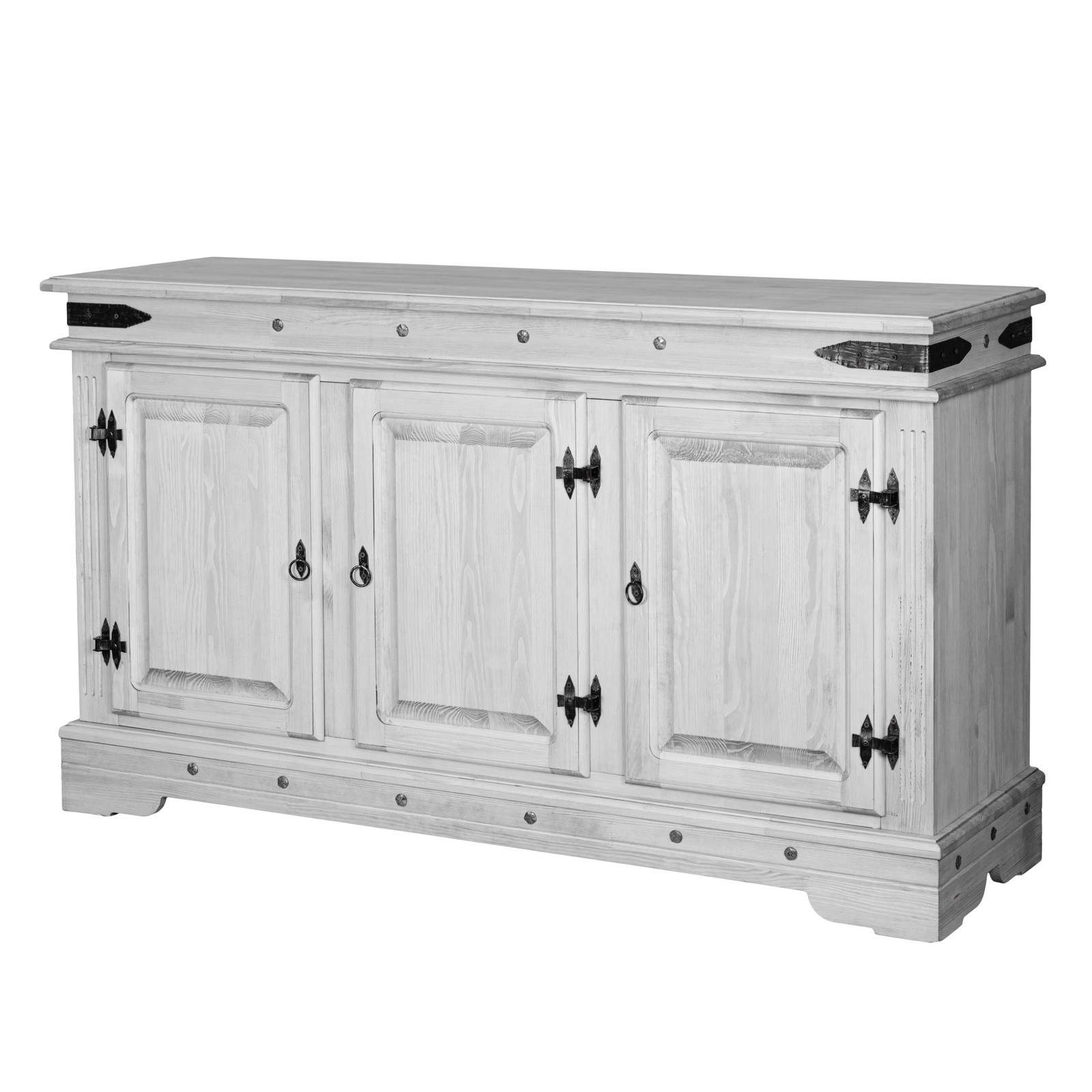 Комод Викинг 01 БЕЛЫЙ ВОСК массив дерева купить в гостиную Комод Викинг 01 БЕЛЫЙ ВОСК картинка 3