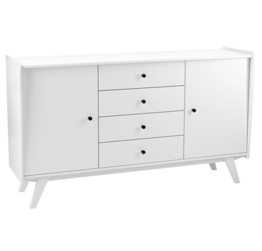 Комод Винтаж 2 двери 4 ящика белый лак картинка 1 Комод Винтаж 2 двери 4 ящика белый лак картинка 1