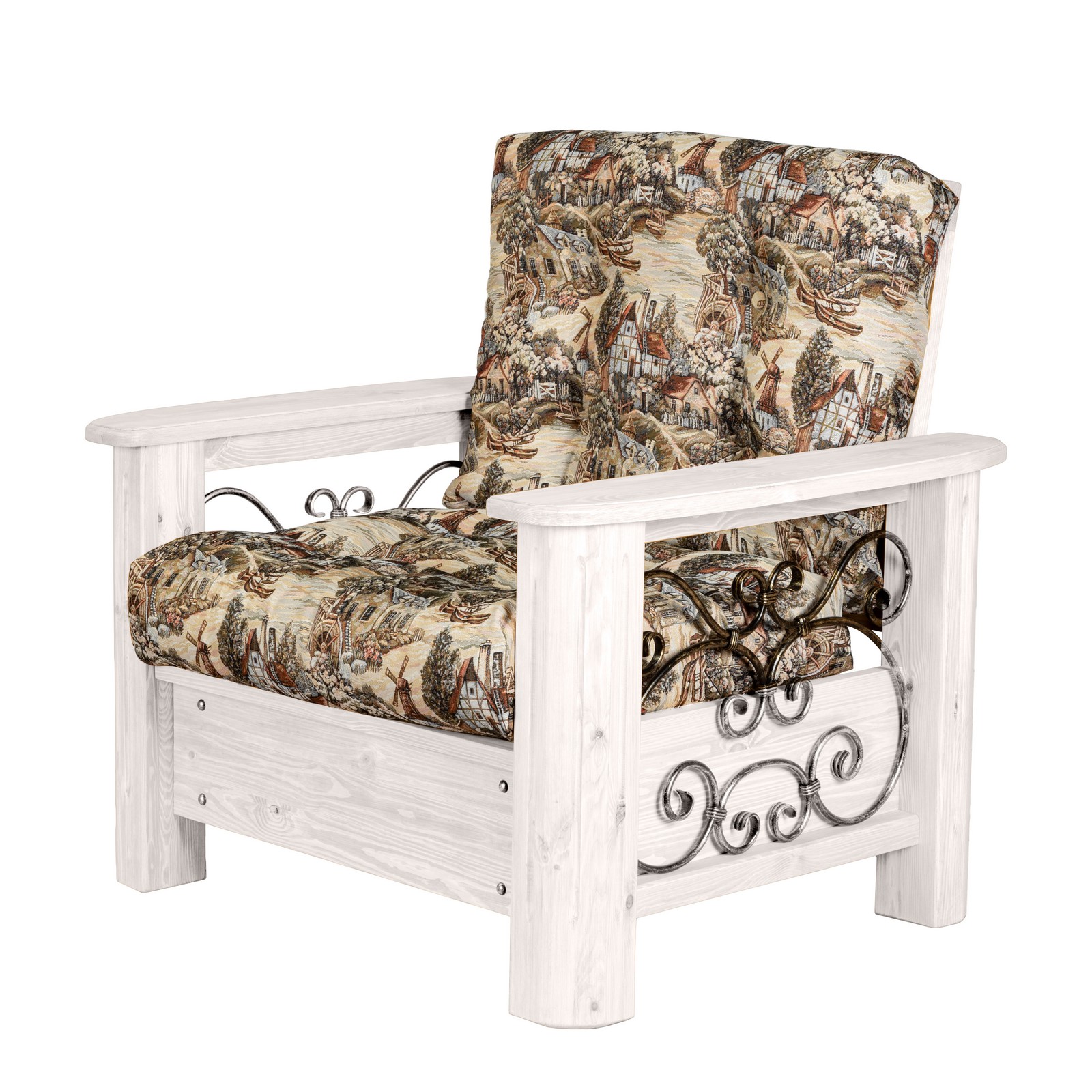 Кресло Викинг 02 БЕЛЫЙ ВОСК купить в Москве Кресло Викинг 02 БЕЛЫЙ ВОСК картинка 1