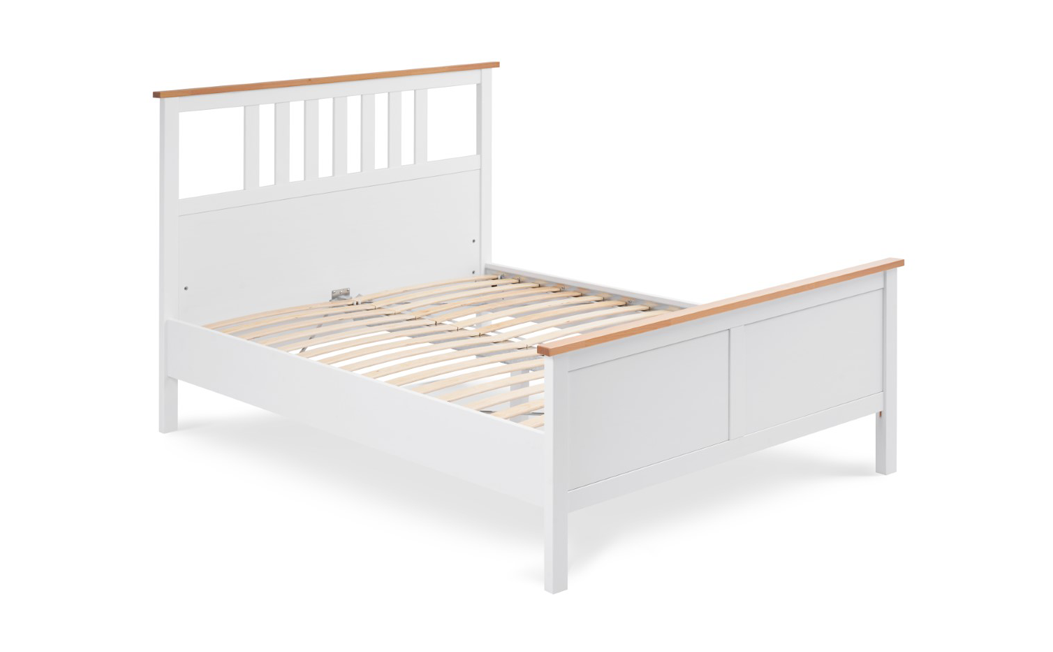 Кровать 140х200 ХЕМНЭС оригинал белый / светло коричневый картинка 1 Кровать 140х200 ХЕМНЭС оригинал белый / светло коричневый картинка 1