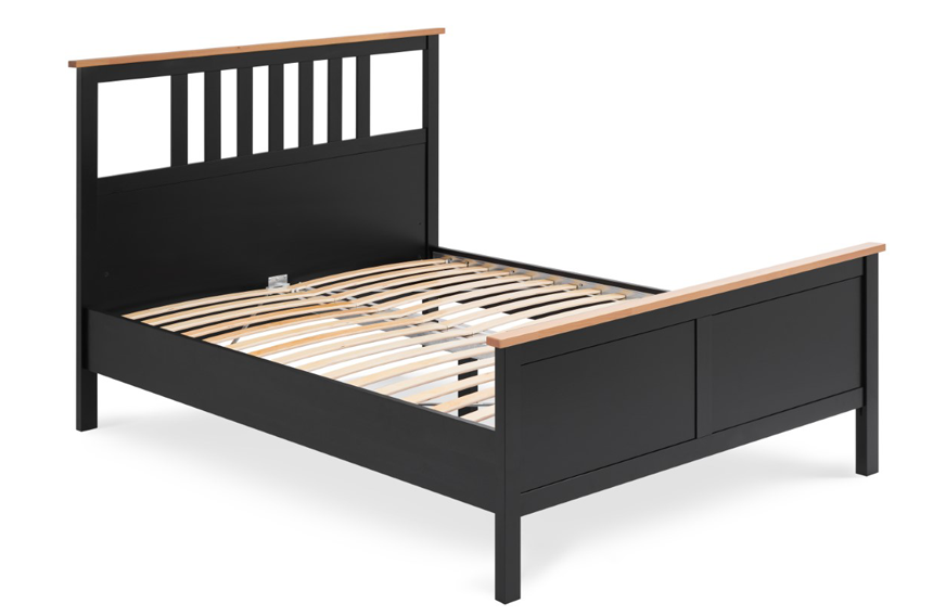 Кровать 140х200 ХЕМНЭС оригинал венге / светло коричневый картинка 1 Кровать 140х200 ХЕМНЭС оригинал венге / светло коричневый картинка 1