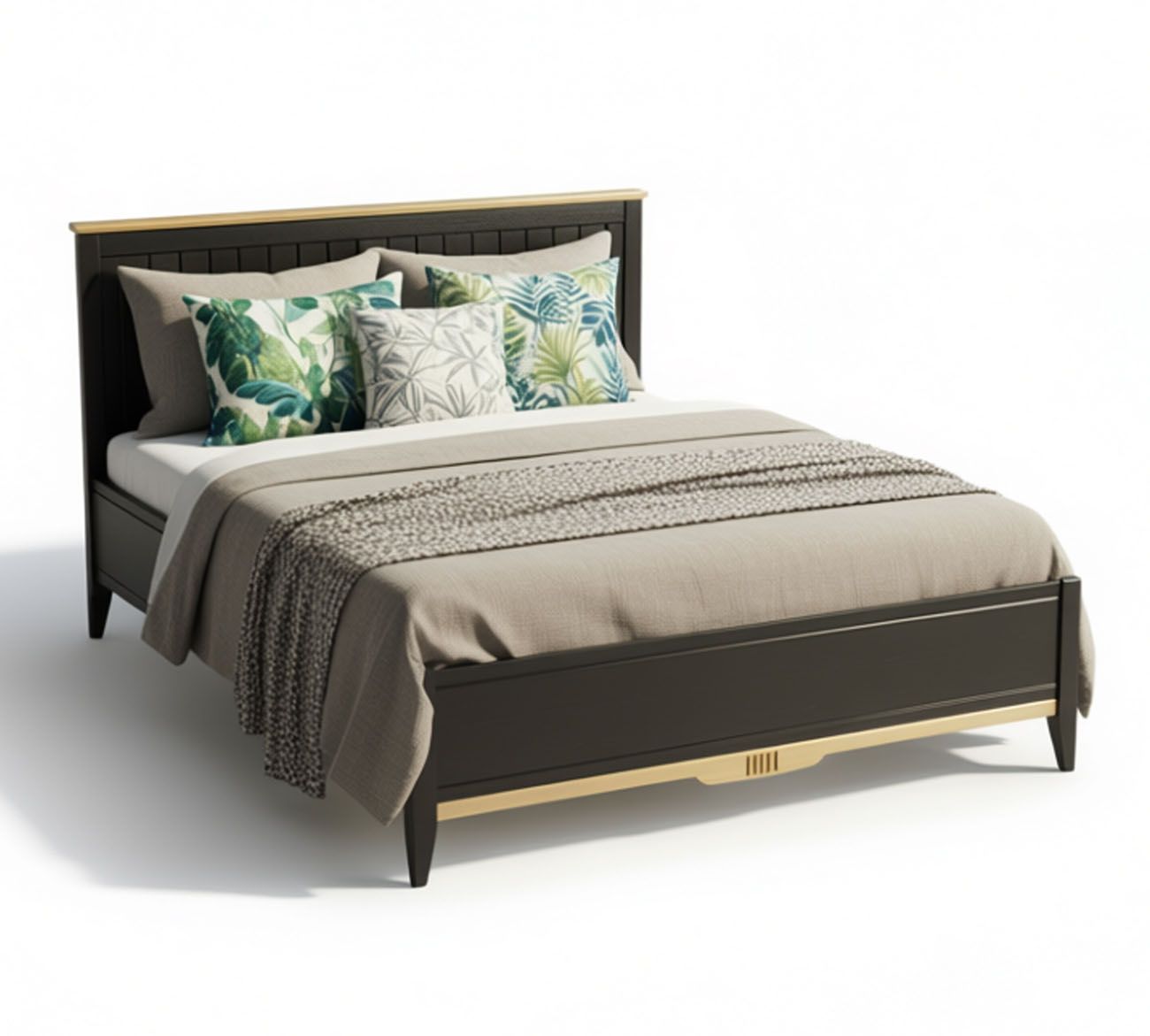 Кровать 160х200 Пенни блэк/антик 24 купить в Москве Кровать 160х200 Пенни блэк/антик 24 картинка 1