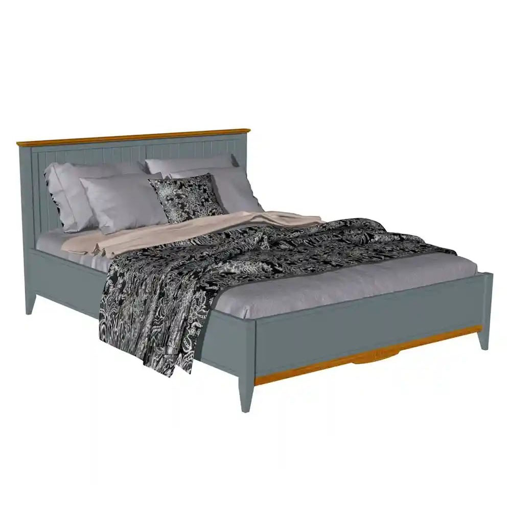 Кровать 160х200 Пенни серый 7046/антик 24 купить в Москве Кровать 160х200 Пенни серый 7046/антик 24 картинка 1