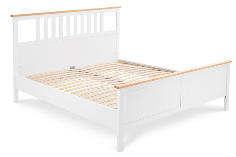 Кровать 180х200 ХЕМНЭС КЫМОР оригинал белый / светло коричневый картинка 1 Кровать 180х200 ХЕМНЭС КЫМОР оригинал белый / светло коричневый картинка 1