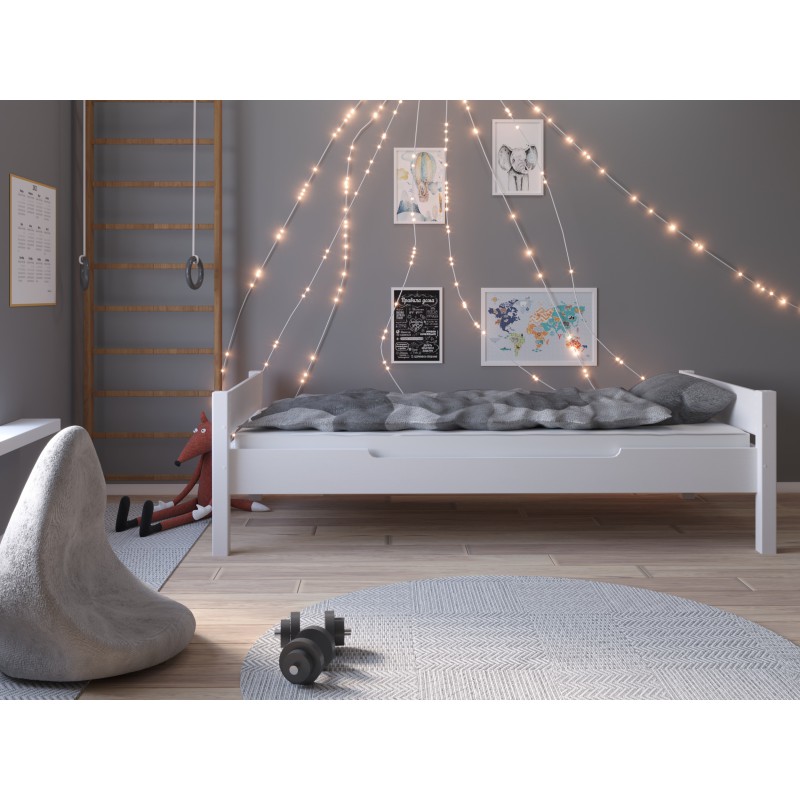 Кровать Амелия 90*200 белый воск купить недорого в Москве Кровать Амелия 90*200 белый воск картинка 2