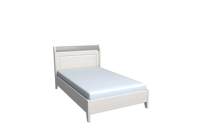 Кровать Бейли без изножья 120х200 белый воск/антрацит Кровать Бейли без изножья 120х200 белый воск/антрацит