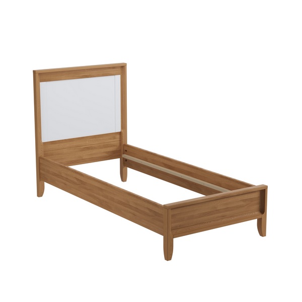 Кровать Бридж 90х200 браун/белый лак картинка 1 Кровать Бридж 90х200 браун/белый лак картинка 1