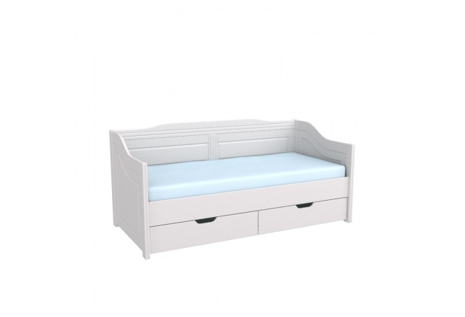 Кровать-диван Бейли с выдвижными ящиками белый воск Кровать-диван Бейли с выдвижными ящиками белый воск