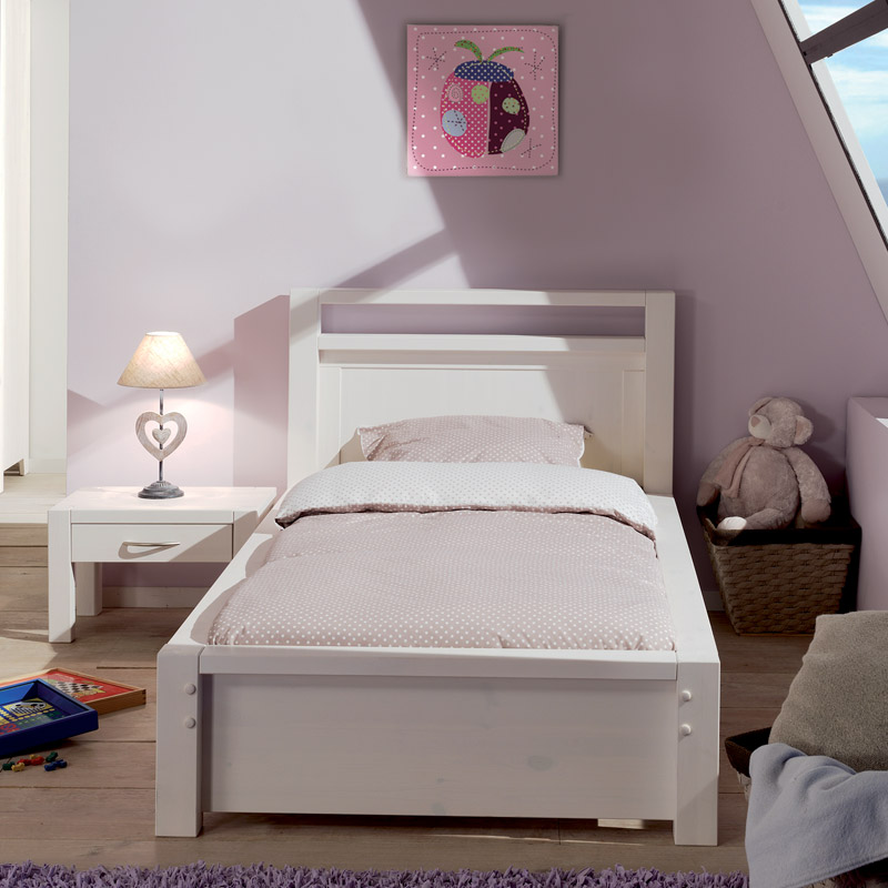 Кровать Фьорд 90 белый воск Кровать Фьорд 90 белый воск