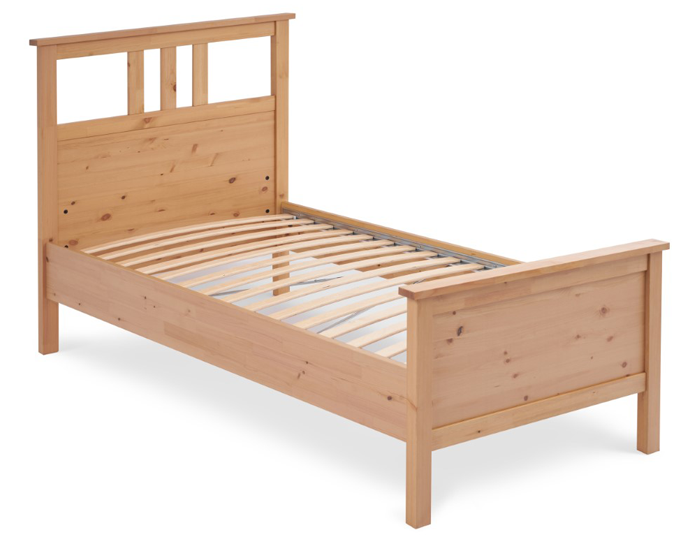 Кровать односпальная 90x200 светло коричневый ХЕМНЭС КЫМОР - картинка 1 Кровать односпальная 90x200 светло коричневый ХЕМНЭС КЫМОР - картинка 1