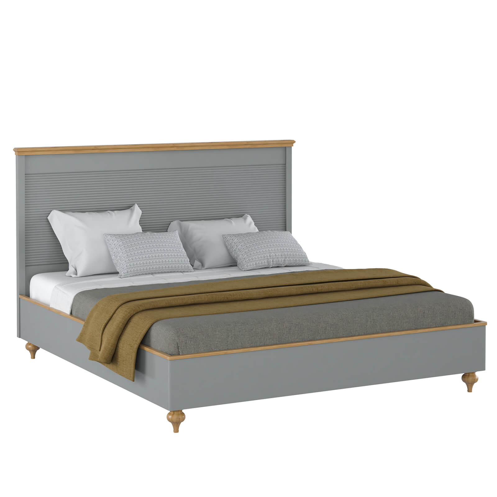 Кровать Рандеву-180 МАССИВ СОСНЫ серый №7042 + антик №24 - картинка 1 Кровать Рандеву-180 МАССИВ СОСНЫ серый №7042 + антик №24 - картинка 1