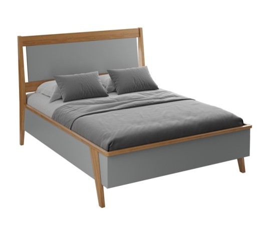 Кровать Винтаж 160х200 серый лак/браун картинка 1 Кровать Винтаж 160х200 серый лак/браун картинка 1