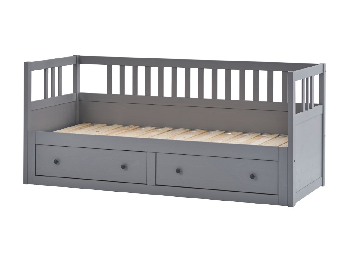 КЫМОР Хемнэс Кровать-кушетка с хранилищем 80x200 серый картинка 1 КЫМОР Хемнэс Кровать-кушетка с хранилищем 80x200 серый картинка 1