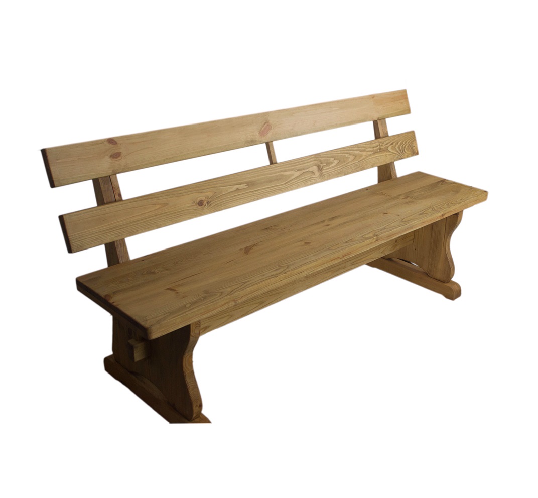 лавка монастырская 120 со спинкой лавка монастырская 120 со спинкой