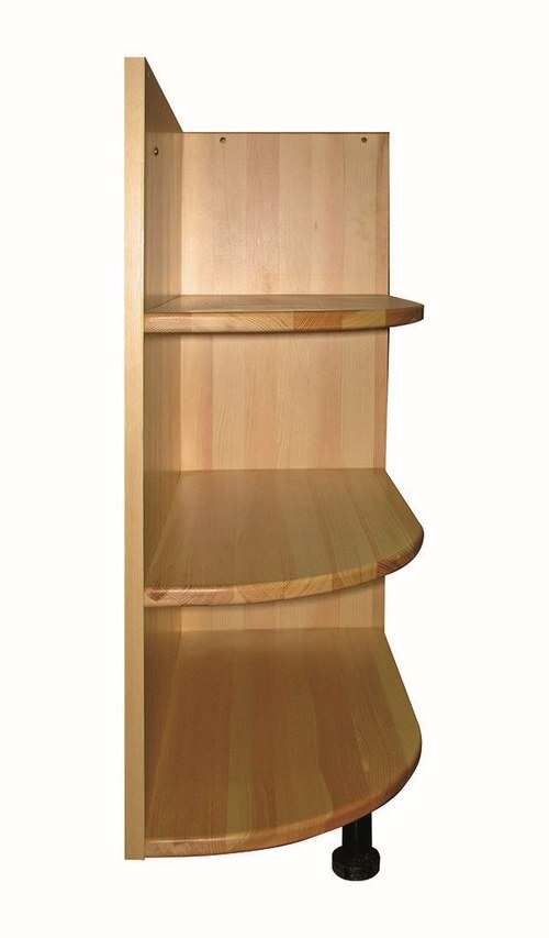 Открытое угловое завершение для низа правое кухня Скандинавия массив дерева Открытое угловое завершение для низа правое