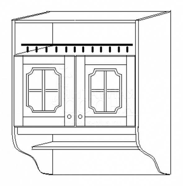 полка 60 с нишей стекло полка 60 с нишей стекло