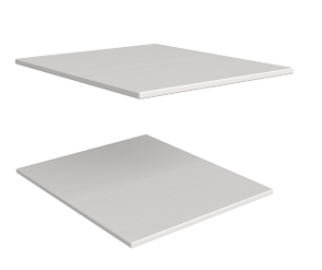 Полки встраиваемые для шкафов Бридж (упаковка из 2х штук) белый лак Полки встраиваемые для шкафов Бридж (упаковка из 2х штук) белый лак